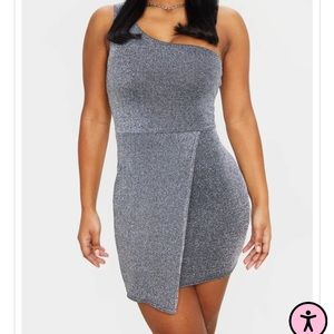 Pretty little thing sparkly one shoulder mini dress